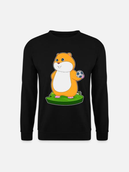 Hamster Handballspieler Handball - Unisex Pullover - Schwarz