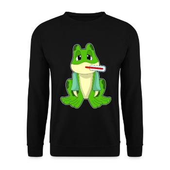 Thermomètre clinique Frog - Sweat-shirt Unisexe - noir - Devant - Alina (178cm) & Michal (187cm)