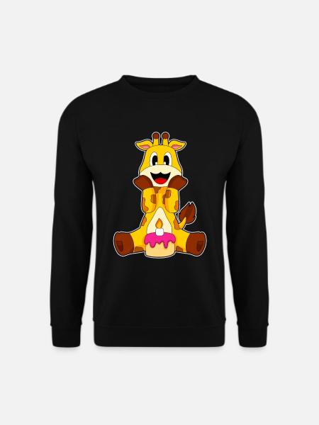 Giraffe Birthday Cake - Unisex Sweatshirt - black