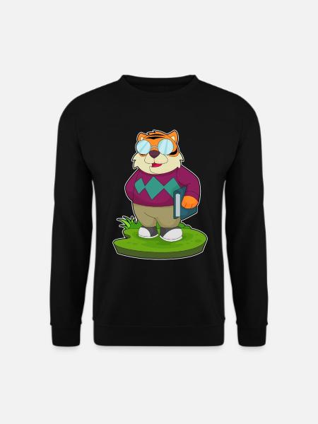 Tiger Pensioner Book - Unisex Sweatshirt - black