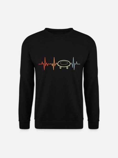 Trampoline heartbeat - Unisex Sweatshirt - black