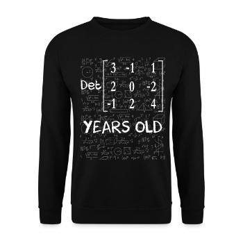 22nd birthday 22 years matrix determinant - Unisex Sweatshirt - black - Front - Alina (178cm) & Michal (187cm)