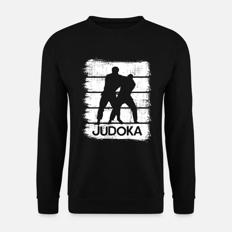 Judo Zeichnung - Unisex Pullover - Schwarz