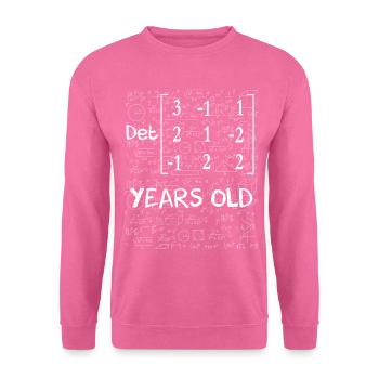 25th anniversary 25 years matrix determinant - Unisex Sweatshirt - pink - Front