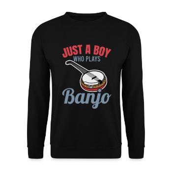 Banjo Garçon - Sweat-shirt Unisexe - noir - Devant - Alina (178cm) & Michal (187cm)