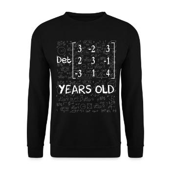 82nd birthday 82 years matrix determinant - Unisex Sweatshirt - black - Front - Alina (178cm) & Michal (187cm)