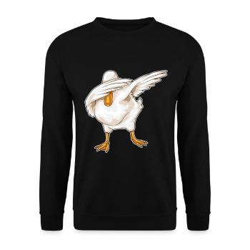 Duck Hip Hop Dance - Unisex Sweatshirt - black - Front - Alina (178cm) & Michal (187cm)