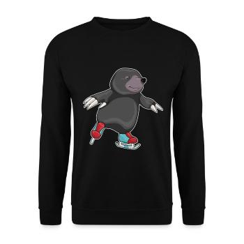 Mole patinage sur glace Patins à glace Sports d’hiver - Sweat-shirt Unisexe - noir - Devant - Alina (178cm) & Michal (187cm)
