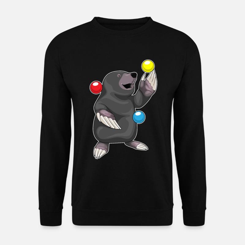 Mole Juggler Juggling - Unisex Sweatshirt - black