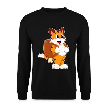École de sac à dos Tiger Student - Sweat-shirt Unisexe - noir - Devant - Alina (178cm) & Michal (187cm)