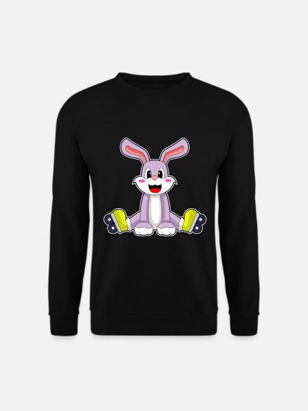 Hase Inline skating Inline skates - Unisex Pullover - Schwarz