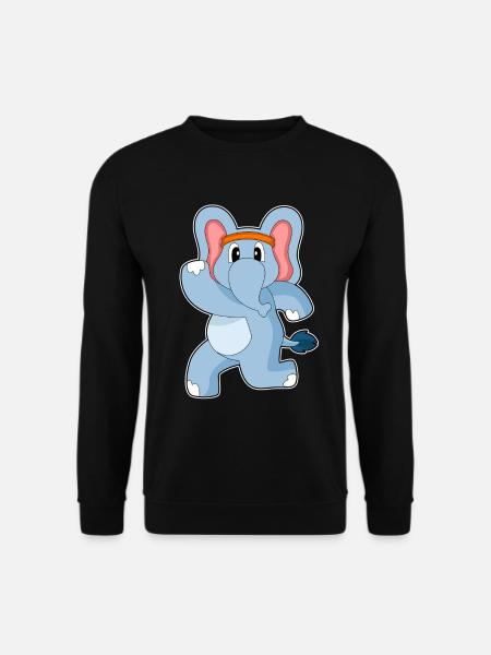 Elephant Jogger Jogging Sport - Unisex Sweatshirt - black