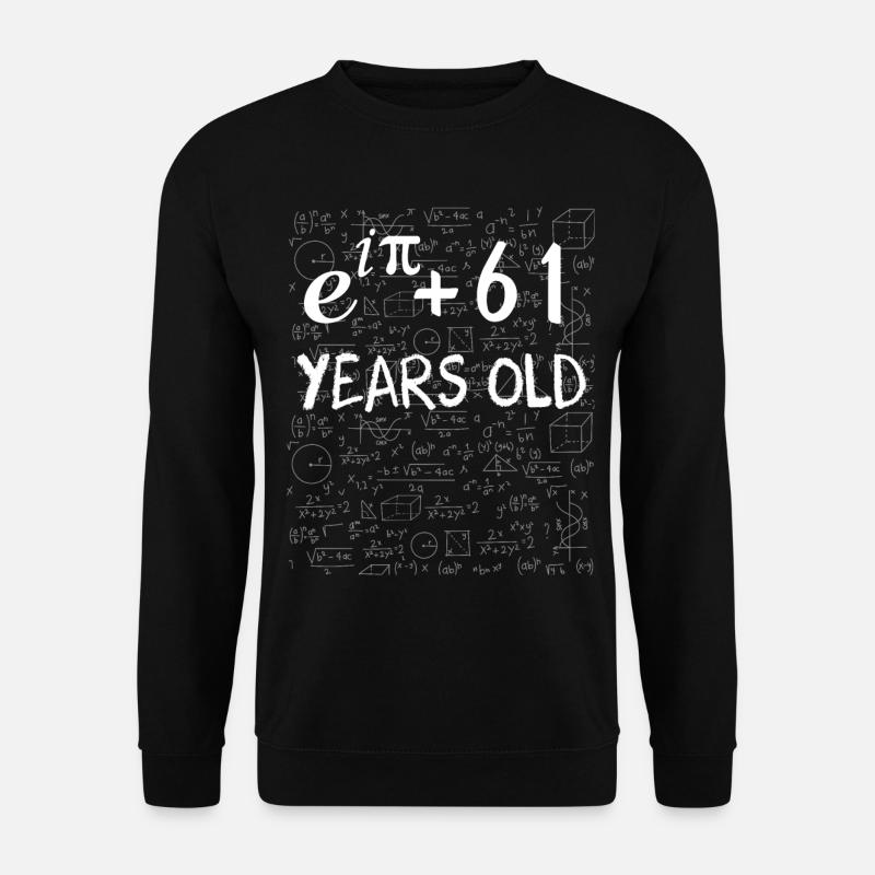 60th birthday 60 years old Euler Identity math - Unisex Sweatshirt - black