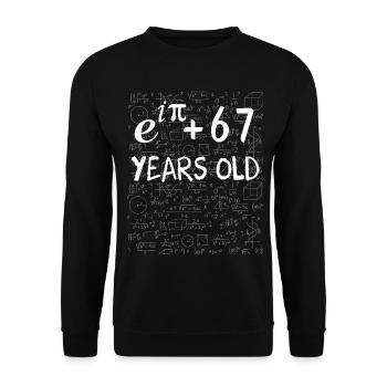 66. Geburtstag 66 Jahre Euler - Unisex Pullover - Schwarz - Vorne - Alina (178cm) & Michal (187cm)