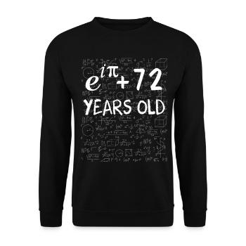 71. Geburtstag 71 Jahre - Unisex Pullover - Schwarz - Vorne - Alina (178cm) & Michal (187cm)