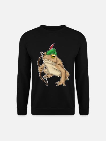 Frog Archer Bow - Unisex Sweatshirt - black
