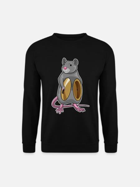 Rat Musician Cymbal Music - Unisex Sweatshirt - black