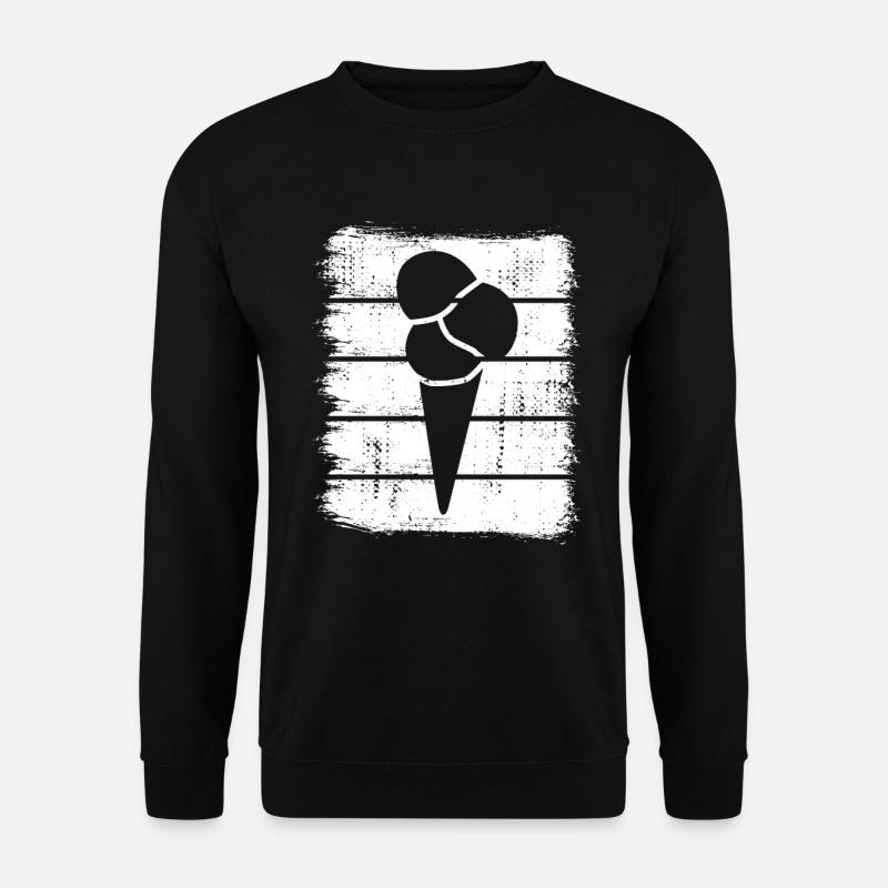 Eis in der Waffel - Unisex Pullover - Schwarz