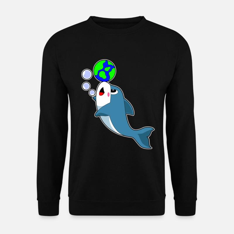 Terre de dauphins - Sweat-shirt Unisexe - noir