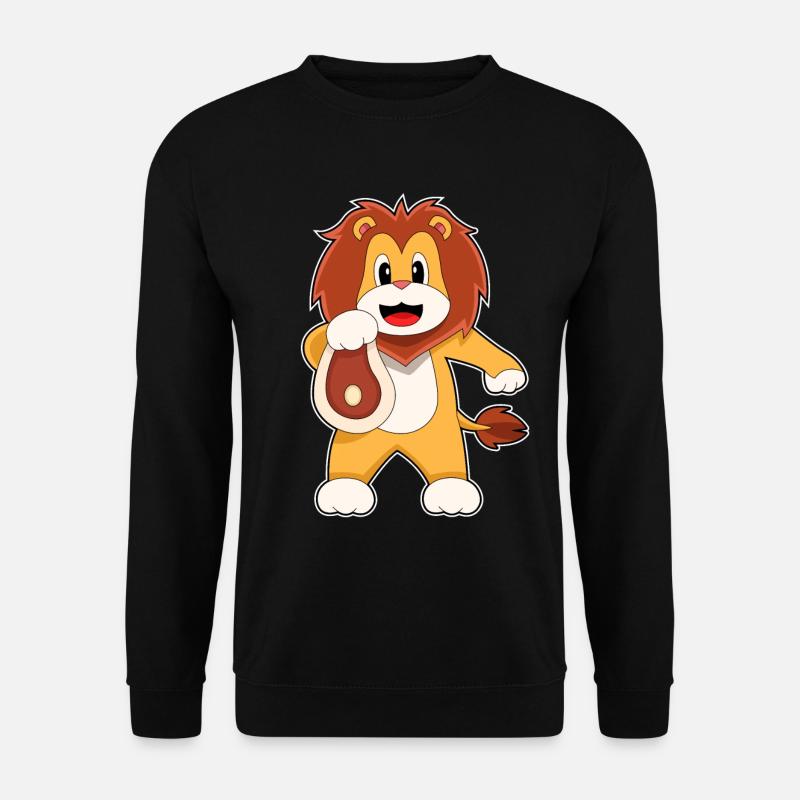 Löwe Fleisch - Unisex Pullover - Schwarz