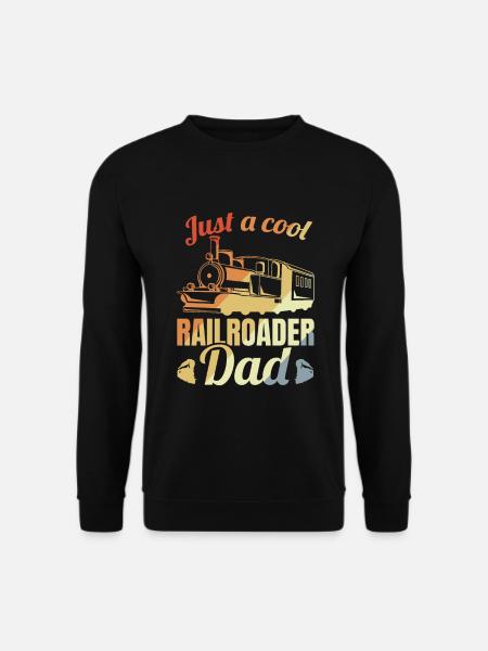Railroad Worker Father - Unisex Sweatshirt - black