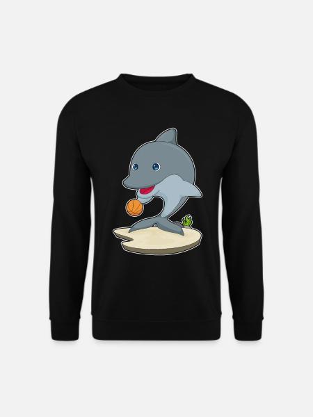 Dolphin Basketball Player Basketball - Sweat-shirt Unisexe - noir
