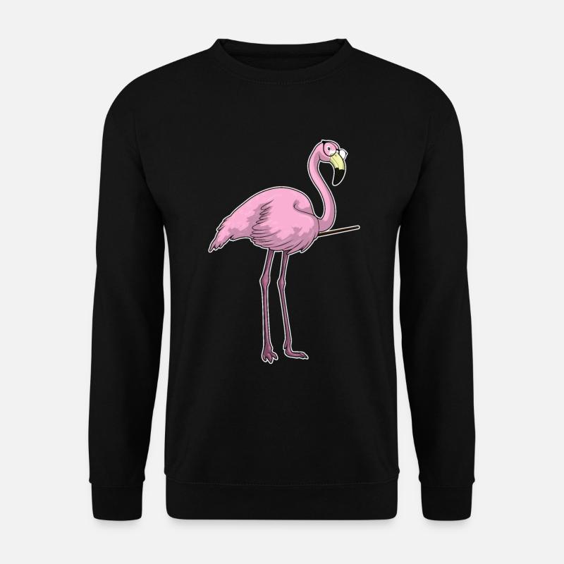 Flamingo Lehrer Pointer - Unisex Pullover - Schwarz