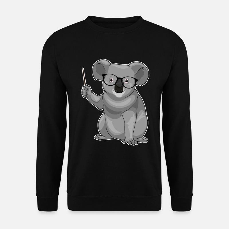 Koala Lehrer Pointer - Unisex Pullover - Schwarz