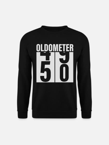 50th birthday Oldometer - Unisex Sweatshirt - black