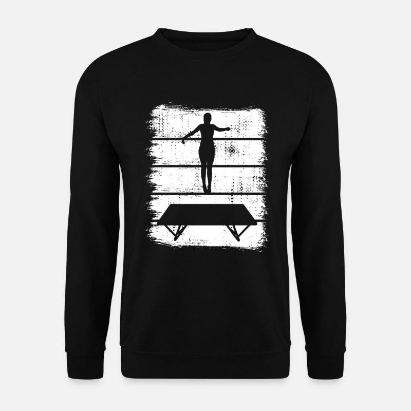 Dessin de trampoline - Sweat-shirt Unisexe - noir