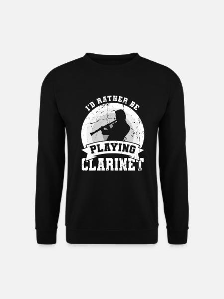 Funny clarinet joke - Unisex Sweatshirt - black