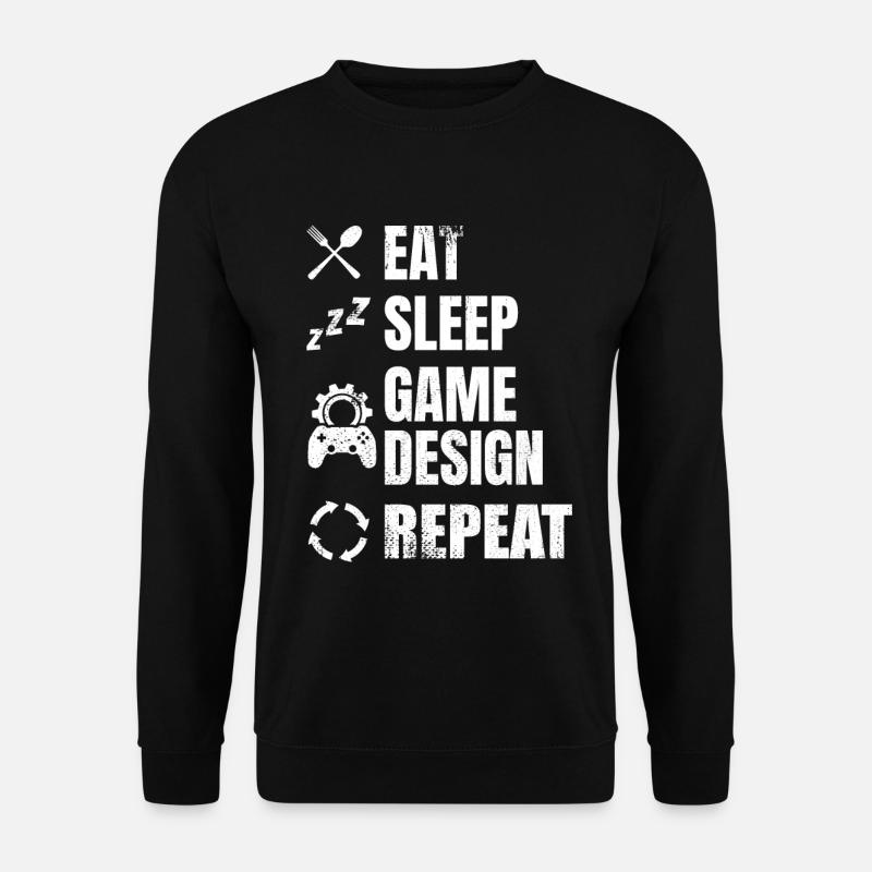 Game Designer Routine - Unisex Pullover - Schwarz
