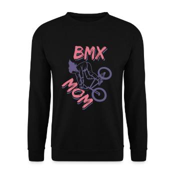 Maman BXM - Sweat-shirt Unisexe - noir - Devant - Alina (178cm) & Michal (187cm)