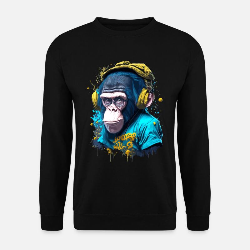 Iconic monkey - Unisex Sweatshirt - black