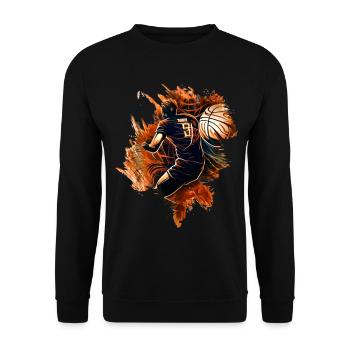 Volleyball players - Unisex Sweatshirt - black - Front - Alina (178cm) & Michal (187cm)