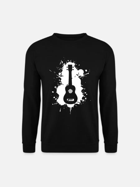 Lustige Ukulele Musik - Unisex Pullover - Schwarz