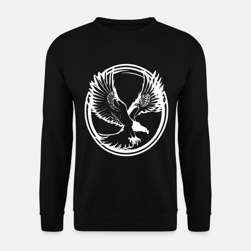 Strong eagle silhouette - Unisex Sweatshirt - black