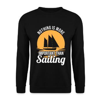 Segel Motivation - Unisex Pullover - Schwarz - Vorne - Alina (178cm) & Michal (187cm)