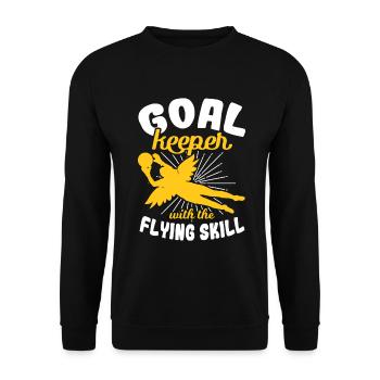 Gardienne de but filles - Sweat-shirt Unisexe - noir - Devant - Alina (178cm) & Michal (187cm)