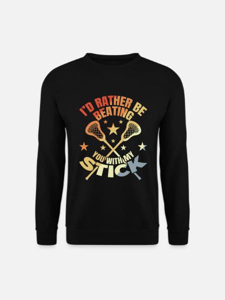 Funny lacrosse joke - Unisex Sweatshirt - black