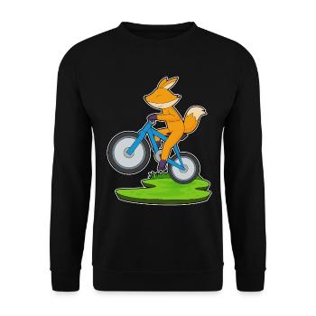 Fuchs Bicycle - Unisex Sweatshirt - black - Front - Alina (178cm) & Michal (187cm)
