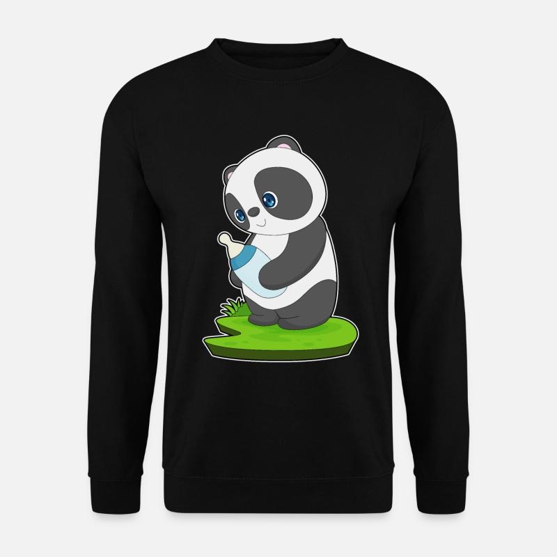 Lait de bébé Panda - Sweat-shirt Unisexe - noir