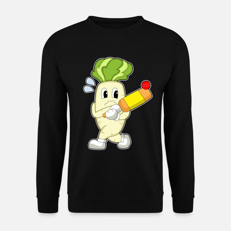 Radieschen Cricket Cricketschläger - Unisex Pullover - Schwarz