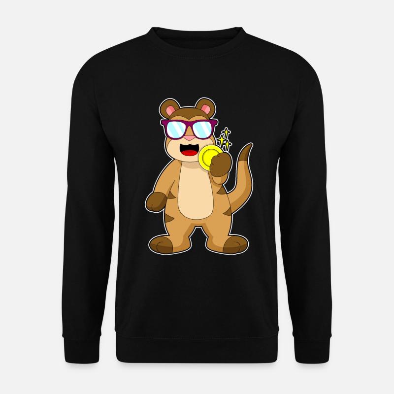 Erdmännchen Goldmünze - Unisex Pullover - Schwarz