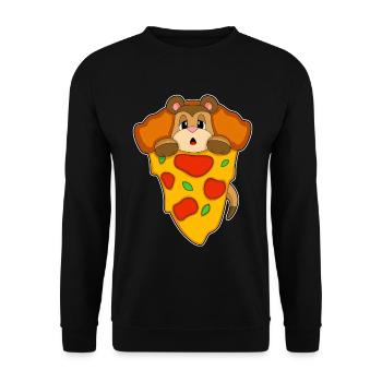 Meerkat Pizza - Unisex Sweatshirt - black - Front - Alina (178cm) & Michal (187cm)
