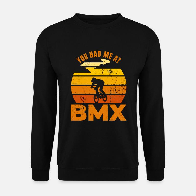 BMX Radfahrer Zitat - Unisex Pullover - Schwarz