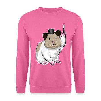 Baguette magique de hamster - Sweat-shirt Unisexe - rose - Devant