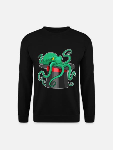 Octopus Wizard Cylindre - Sweat-shirt Unisexe - noir