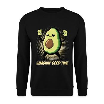 L’avocat montre ses muscles - Sweat-shirt Unisexe - noir - Devant - Alina (178cm) & Michal (187cm)