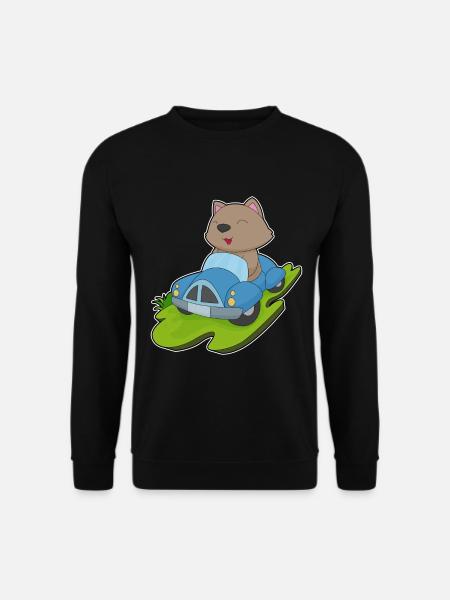 Cat Car - Unisex Sweatshirt - black